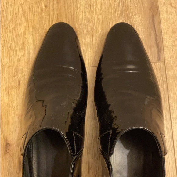 Saint Laurent Slim 15 Vernis Heavy Crop Boot